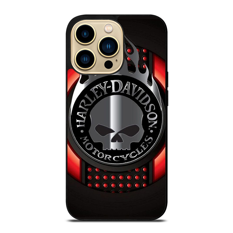 HARLEY DAVIDSON MOTORCYCLES COMPANY SKULL LOGO iPhone 14 Pro Max Case Cover