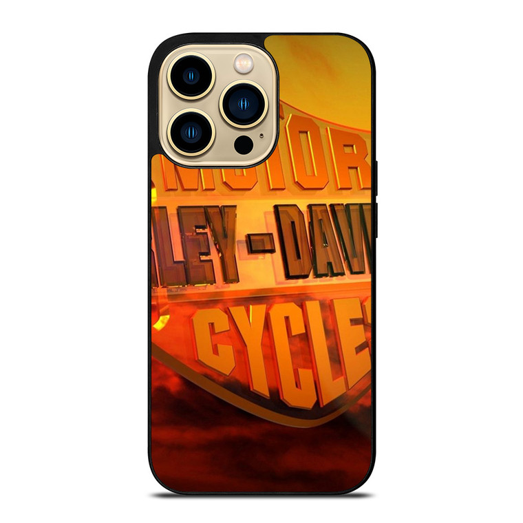 HARLEY DAVIDSON ORANGE LOGO iPhone 14 Pro Max Case Cover