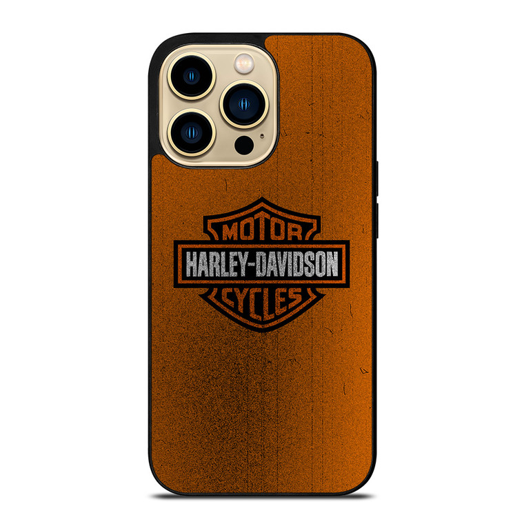 HARLEY DAVIDSON ORANGE NOISED iPhone 14 Pro Max Case Cover