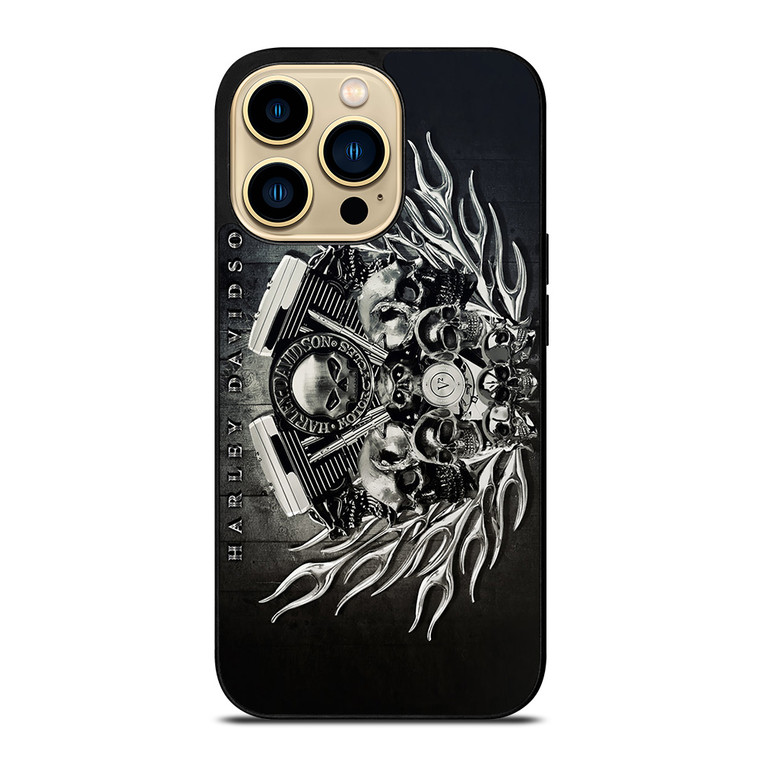 HARLEY DAVIDSON SKULL ENGINE iPhone 14 Pro Max Case Cover