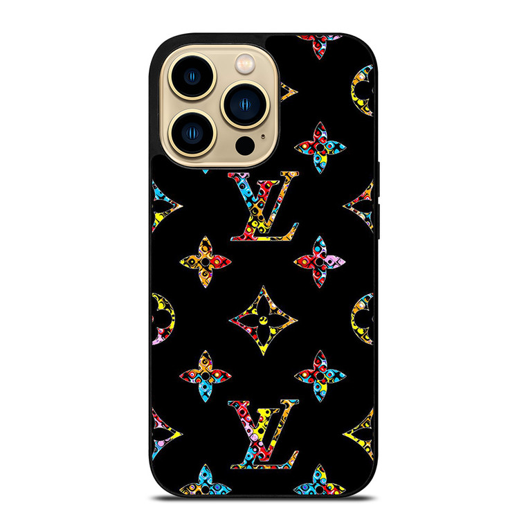 LOUIS VUITTON LOGO LV BLACK COLOR MIX iPhone 14 Pro Max Case Cover