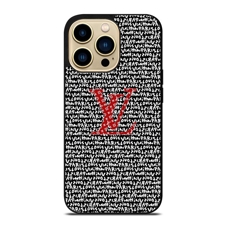 LV LOUIS VUITTON PARIS PATTERN LOGO iPhone 14 Pro Max Case Cover