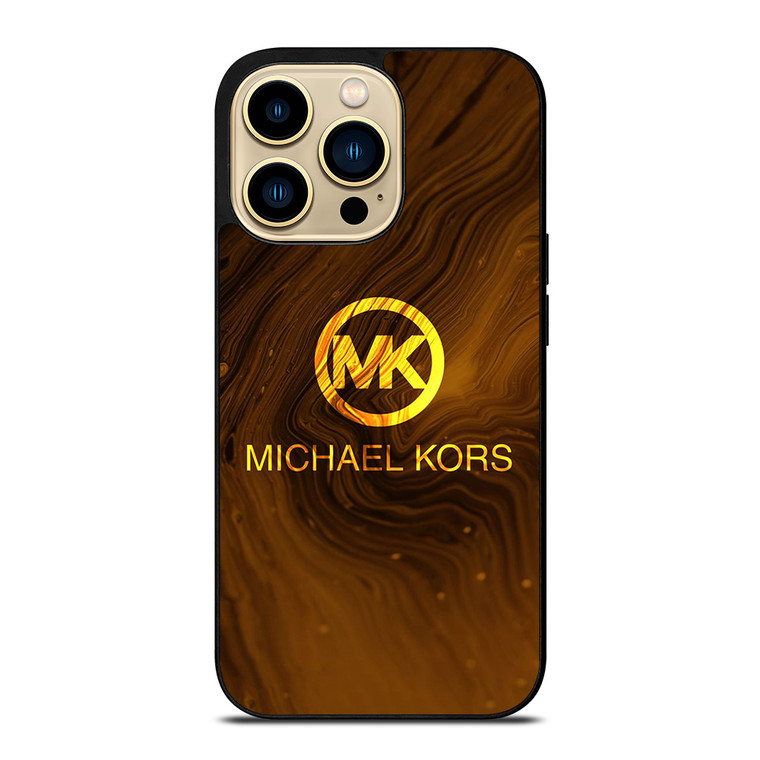 MICHAEL KORS MK GOLDEN LOGO iPhone 14 Pro Max Case Cover