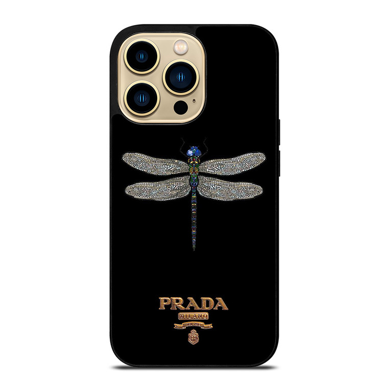 PRADA MILANO LOGO DRAGONFLY iPhone 14 Pro Max Case Cover