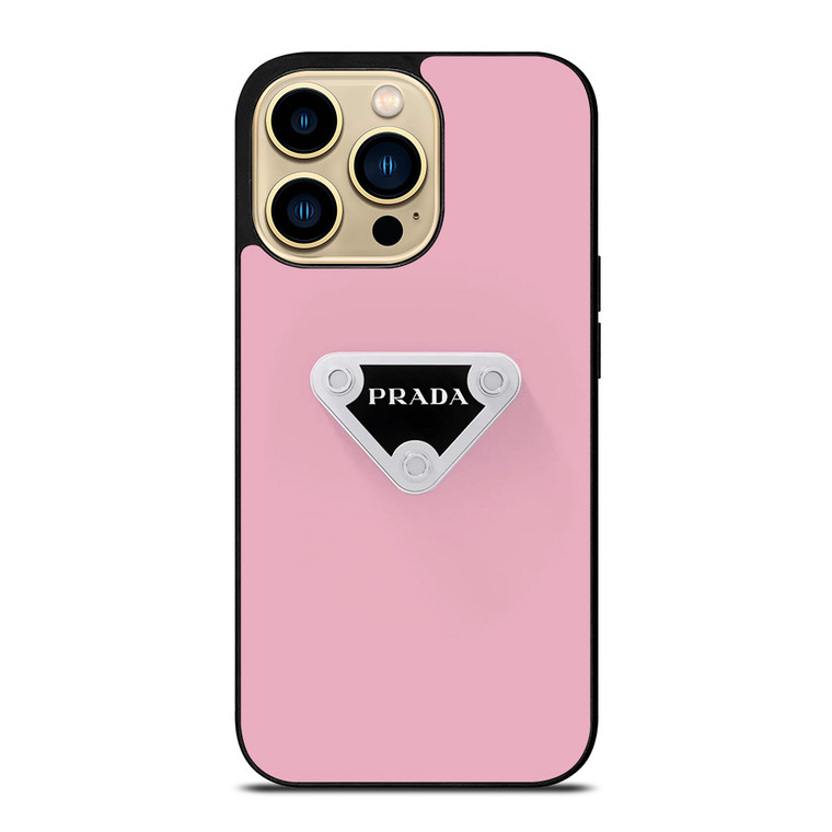 PRADA MILANO PINK LOGO iPhone 14 Pro Max Case Cover