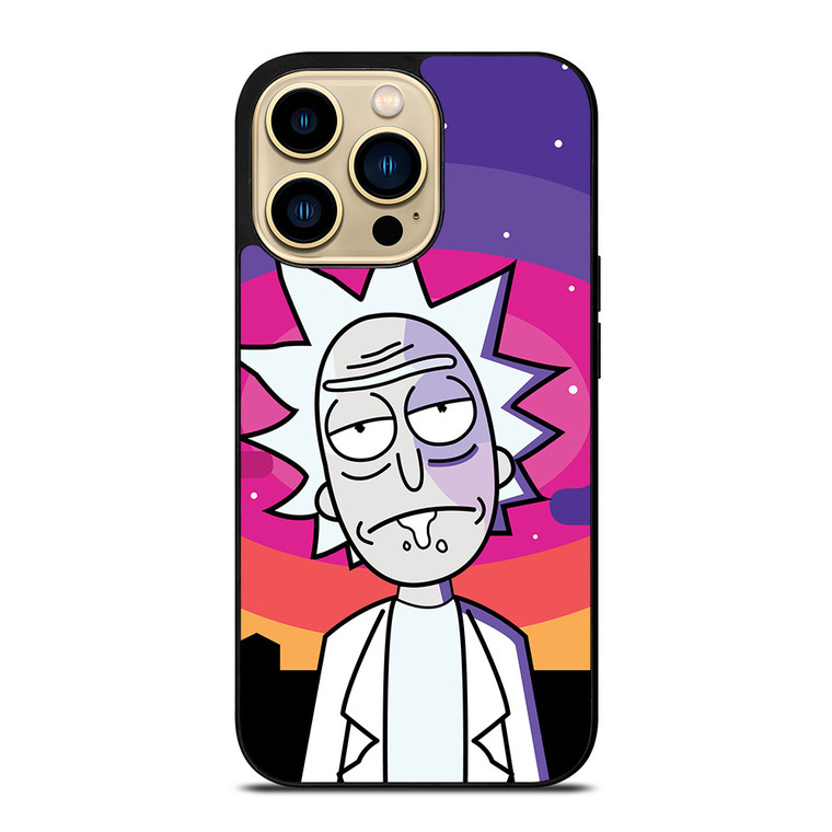 RICK AND MORTY PURPLE ART iPhone 14 Pro Max Case Cover