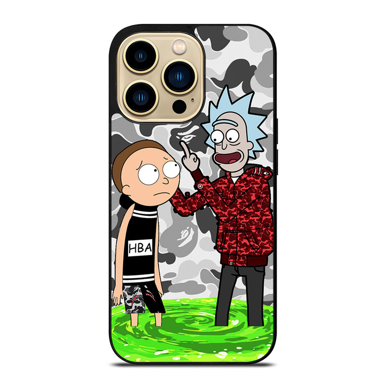 RICK AND MORTY RICK BAPE iPhone 14 Pro Max Case Cover