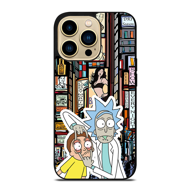 RICK AND MORTY TIMES SQUARE ART iPhone 14 Pro Max Case Cover