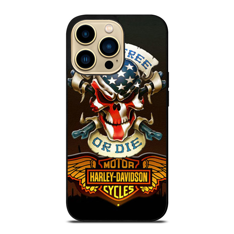 SKULL AND WINGS HARLEY DAVIDSON iPhone 14 Pro Max Case Cover