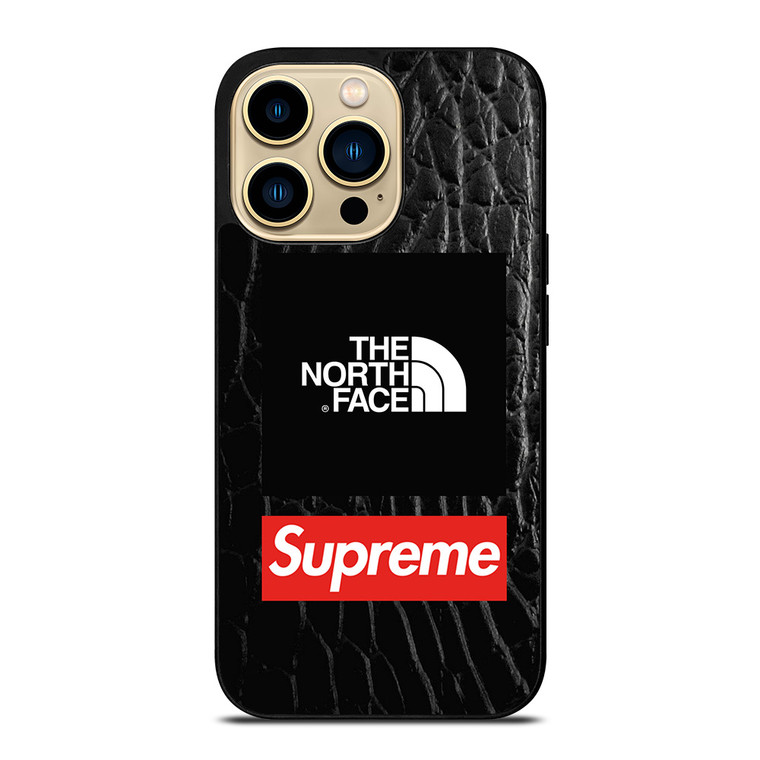 SUPREME X THE NORTH FACE LEATHER iPhone 14 Pro Max Case Cover