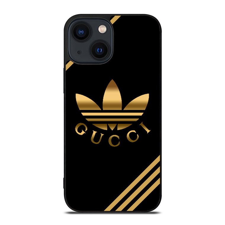 ADIDAS X GUCCI GOLD iPhone 14 Plus Case Cover