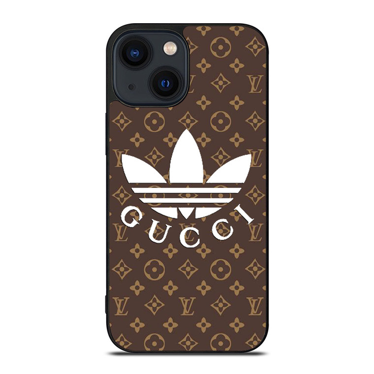 ADIDAS X GUCCI X LOUIS VUITTON PATTERN iPhone 14 Plus Case Cover