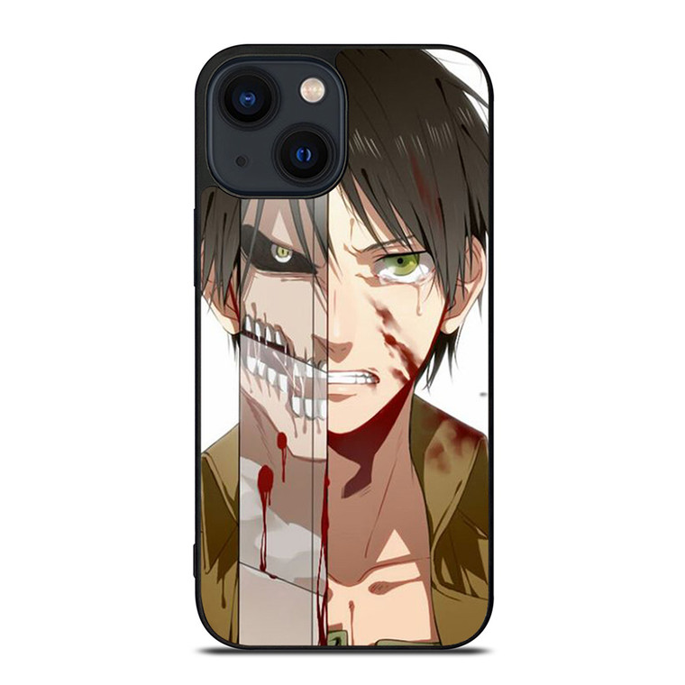 ATTACK ON TITAN ANIME EREN YEAGER iPhone 14 Plus Case Cover