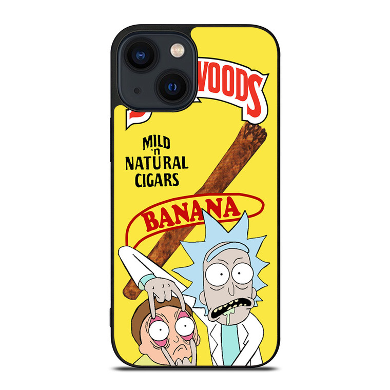 BACKWOODS CIGARS BANANA RICK AND MORTY iPhone 14 Plus Case Cover