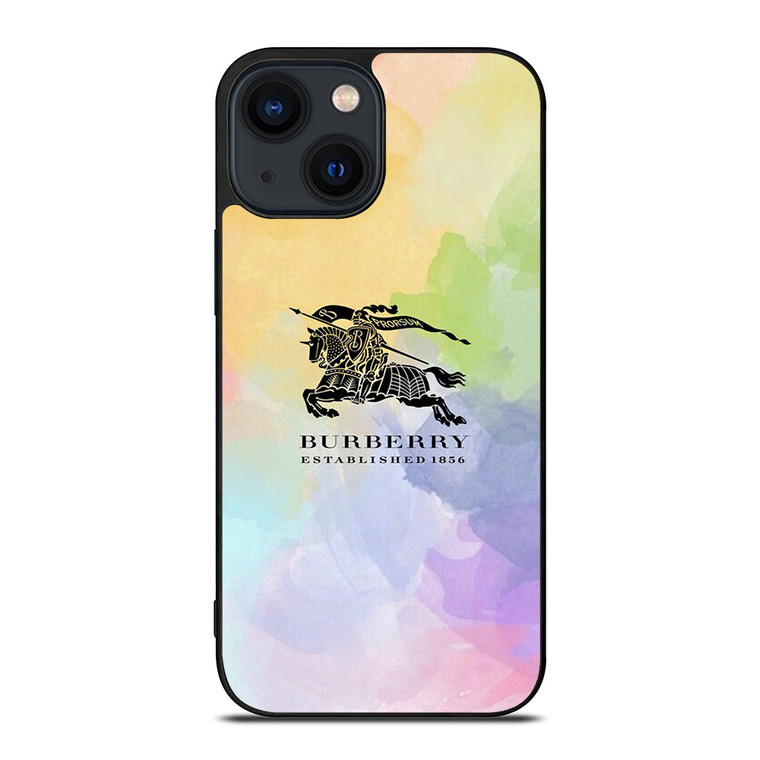 BURBERRY LONDON LOGO COLORFUL iPhone 14 Plus Case Cover