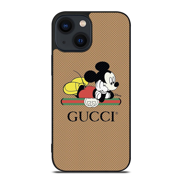 GUCCI LOGO X DISNEY MICKEY MOUSE ICON iPhone 14 Plus Case Cover
