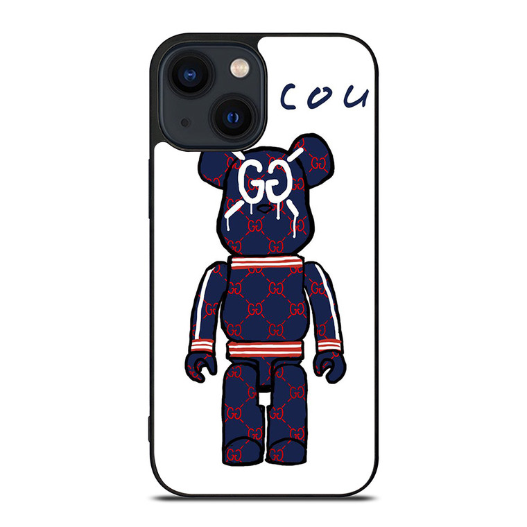 GUCCI LOGO X KAWS BEAR ICON iPhone 14 Plus Case Cover