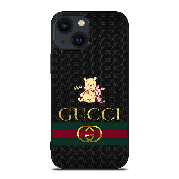 GUCCI LOGO X WINNIE THE POOH PIGLET DISNEY iPhone 14 Plus Case Cover