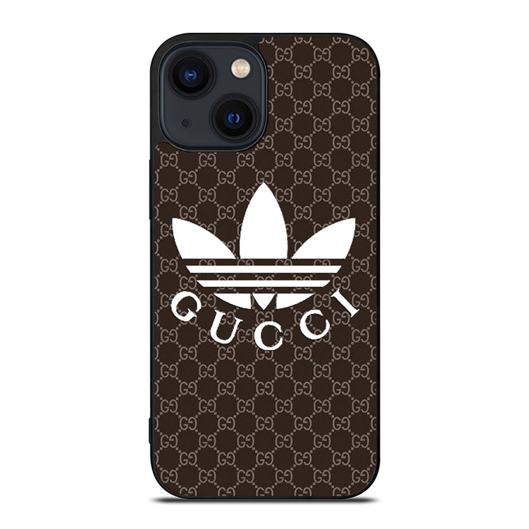 GUCCI PATTERN X ADIDAS iPhone 14 Plus Case Cover