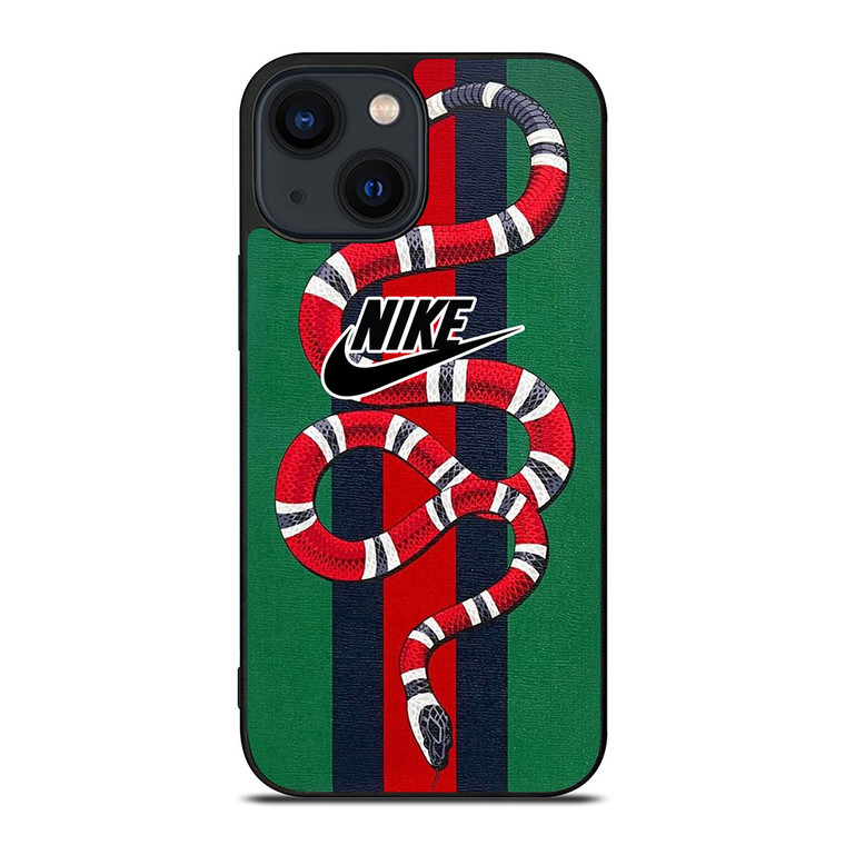 GUCCI SNAKE X NIKE LOGO ICON iPhone 14 Plus Case Cover