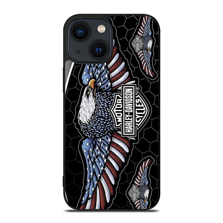 HARLEY DAVIDSON MOTORCYCLE LOGO EAGLE iPhone 14 Plus Case Cover HARLEY DAVIDSON MOTORCYCLE LOGO EAGLE iPhone 14 Plus Case Cover