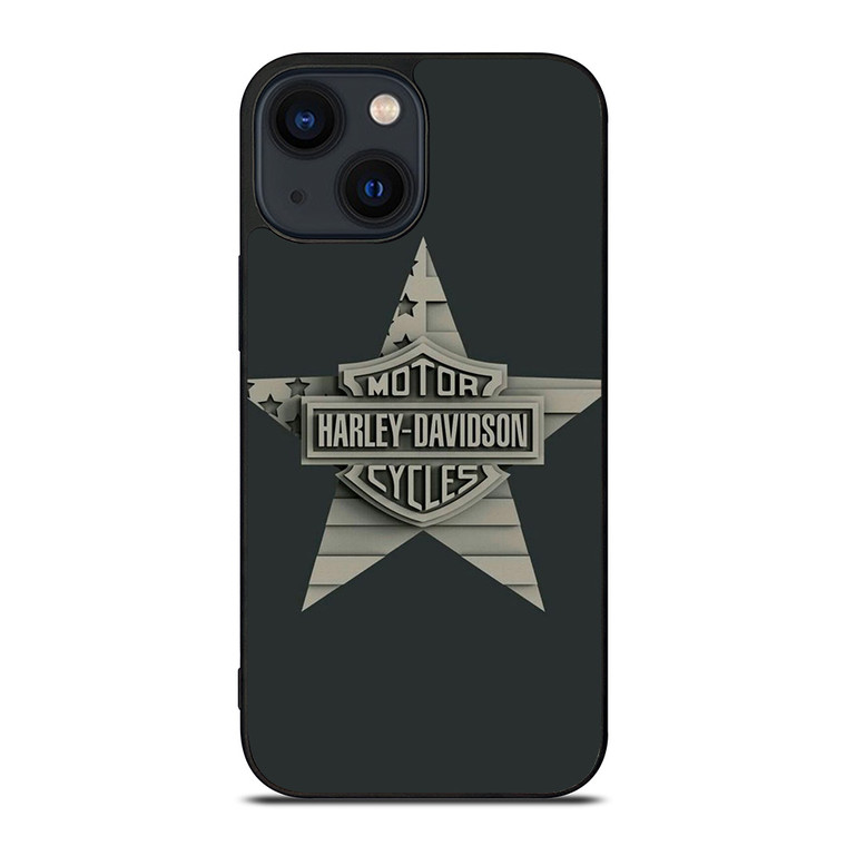 HARLEY DAVIDSON MOTORCYCLE STAR LOGO iPhone 14 Plus Case Cover