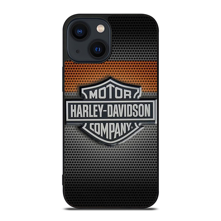 HARLEY DAVIDSON MOTORCYCLES COMPANY METAL LOGO iPhone 14 Plus Case Cover
