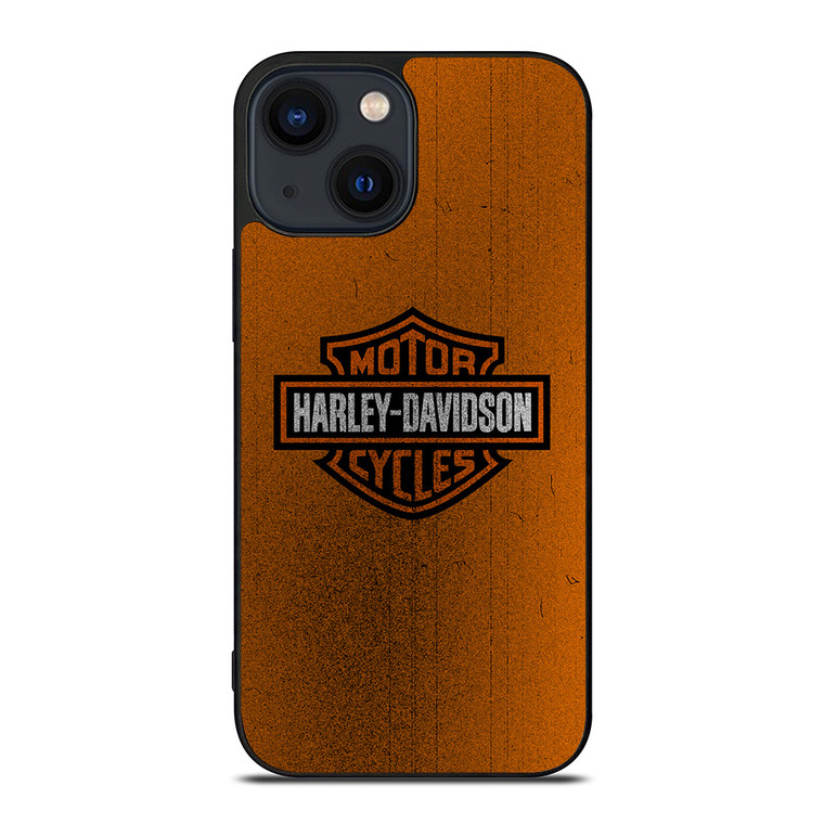 HARLEY DAVIDSON ORANGE NOISED iPhone 14 Plus Case Cover