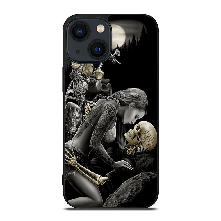 HARLEY DAVIDSON RIDER SKULL iPhone 14 Plus Case Cover