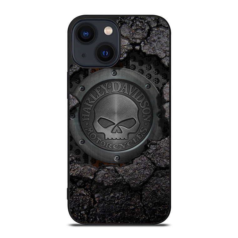 HARLEY DAVIDSON SKULL LOGO iPhone 14 Plus Case Cover