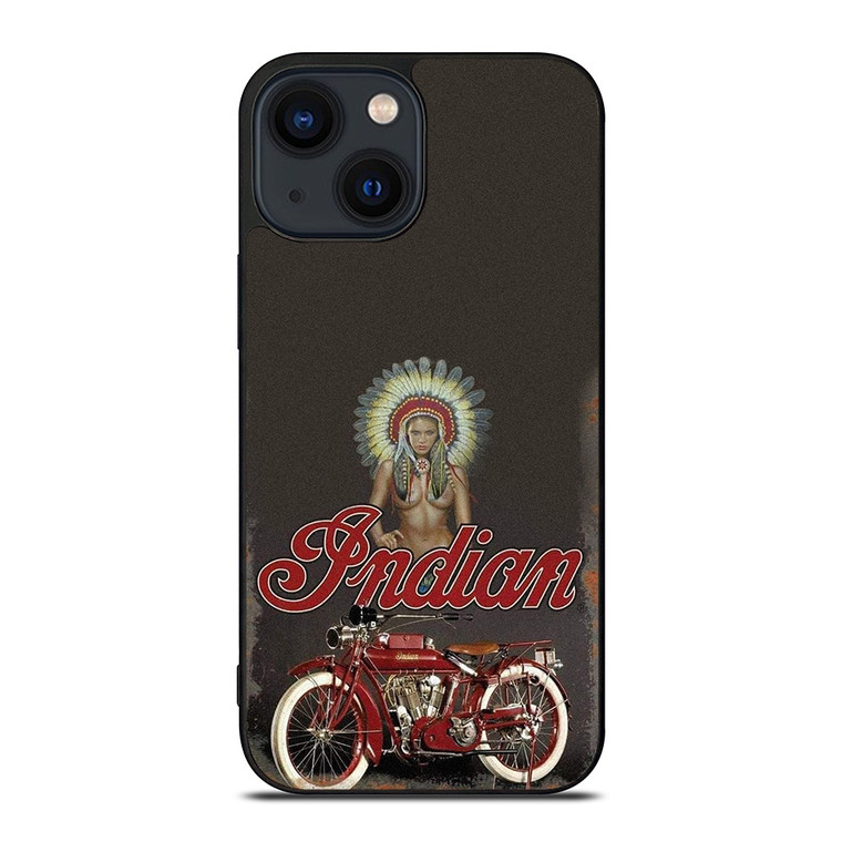 INDIAN MOTORCYCLE SEXY GIRL iPhone 14 Plus Case Cover