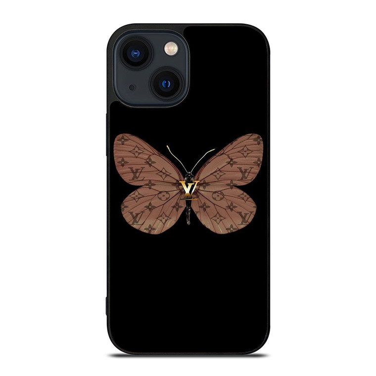 LOUIS VUITTON LV LOGO BUTTERFLY iPhone 14 Plus Case Cover