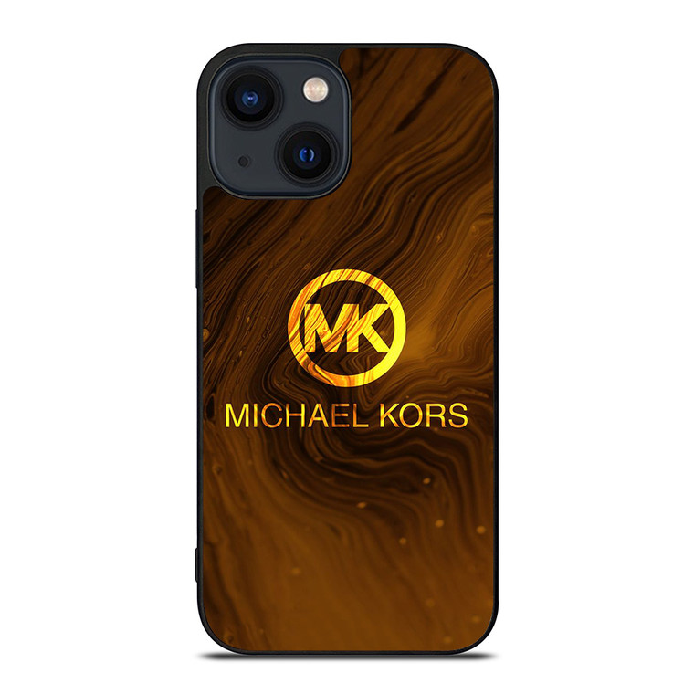 MICHAEL KORS MK GOLDEN LOGO iPhone 14 Plus Case Cover