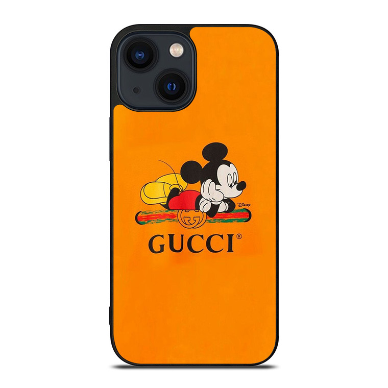 MICKEY MOUSE DISNEY X GUCCI LOGO iPhone 14 Plus Case Cover
