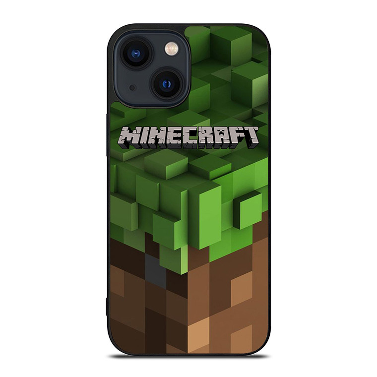 MINECRAFT LOGO CUBE iPhone 14 Plus Case Cover MINECRAFT LOGO CUBE iPhone 14 Plus Case Cover