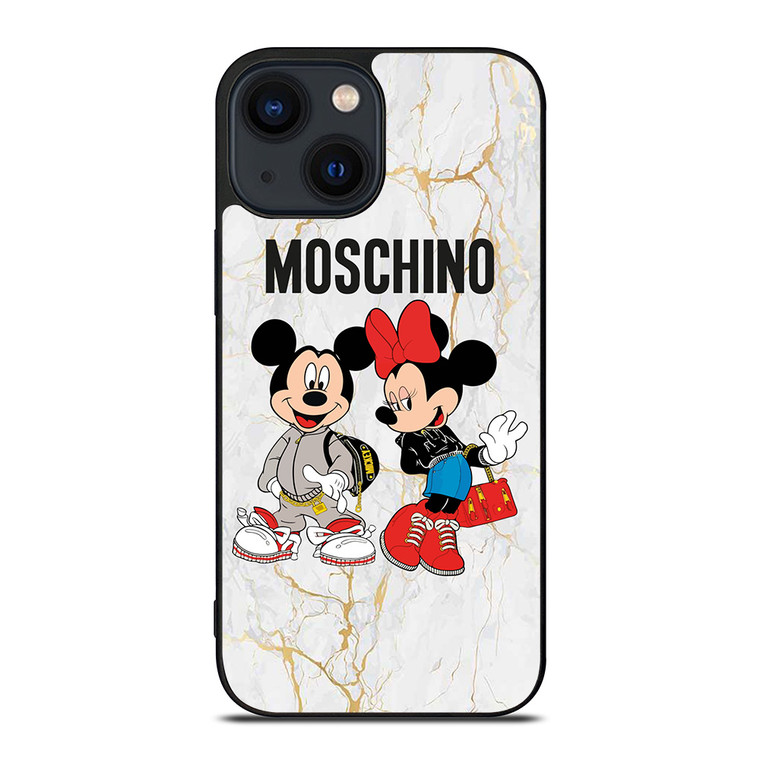 MOSCHINO MICKEY MINNIE MOUSE iPhone 14 Plus Case Cover MOSCHINO MICKEY MINNIE MOUSE iPhone 14 Plus Case Cover