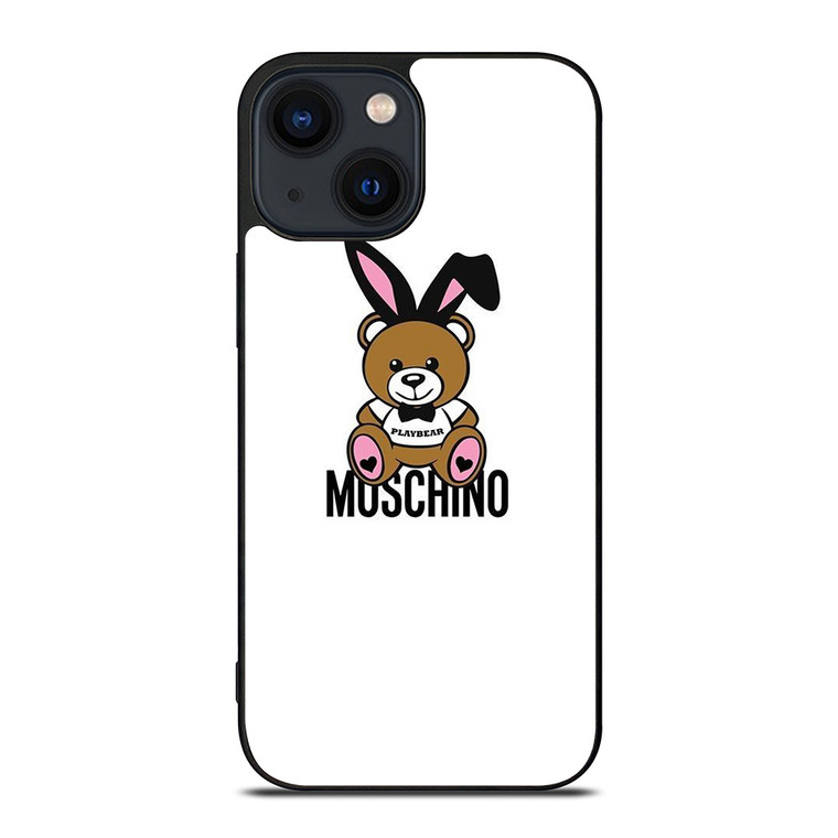 MOSCHINO PLAYBEAR iPhone 14 Plus Case Cover MOSCHINO PLAYBEAR iPhone 14 Plus Case Cover