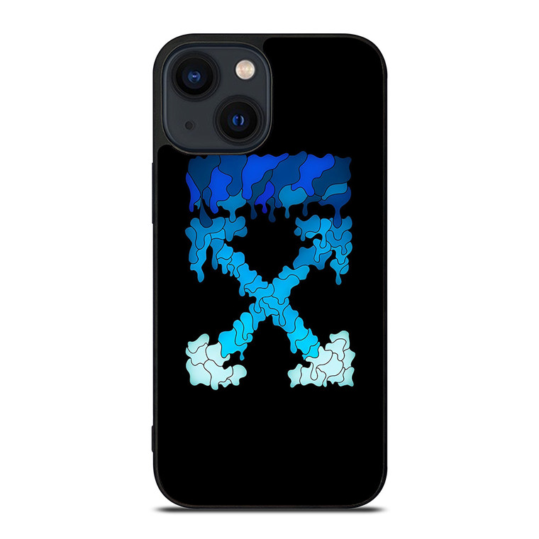 OFF WHITE LOGO MELTING iPhone 14 Plus Case Cover