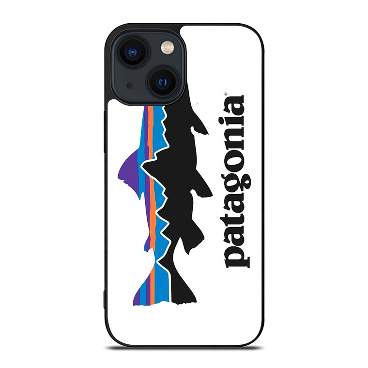 PATAGONIA FISHING BUILT LOGO iPhone 14 Plus Case Cover