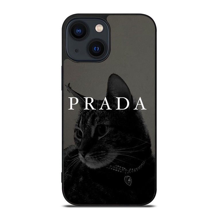 PRADA LOGO CAT iPhone 14 Plus Case Cover