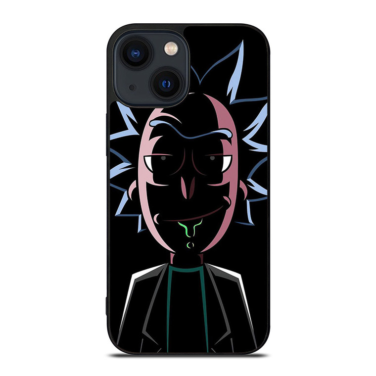 RICK AND MORTY FACE CARTOON SERIES iPhone 14 Plus Case Cover