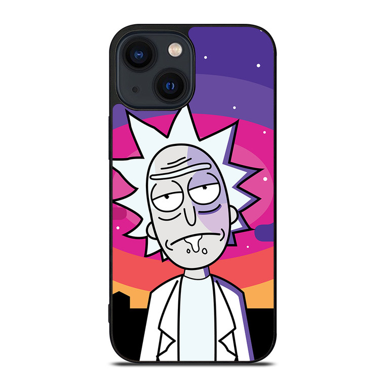 RICK AND MORTY PURPLE ART iPhone 14 Plus Case Cover