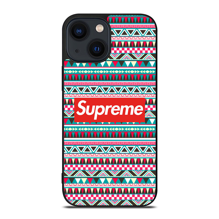 SUPREME AZTEC PATTERN iPhone 14 Plus Case Cover