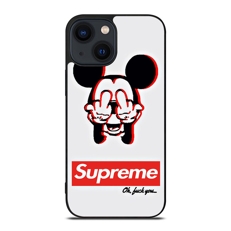 SUPREME MICKEY MOUSE iPhone 14 Plus Case Cover