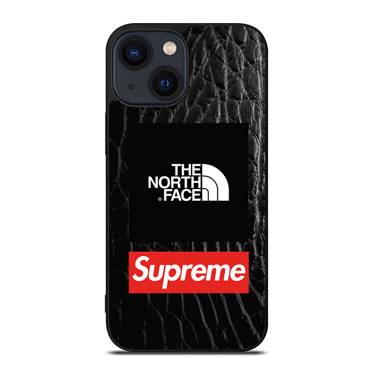 SUPREME X THE NORTH FACE LEATHER iPhone 14 Plus Case Cover