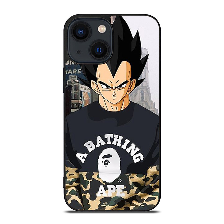 VEGETA CAMO BAPE SUPREME iPhone 14 Plus Case Cover