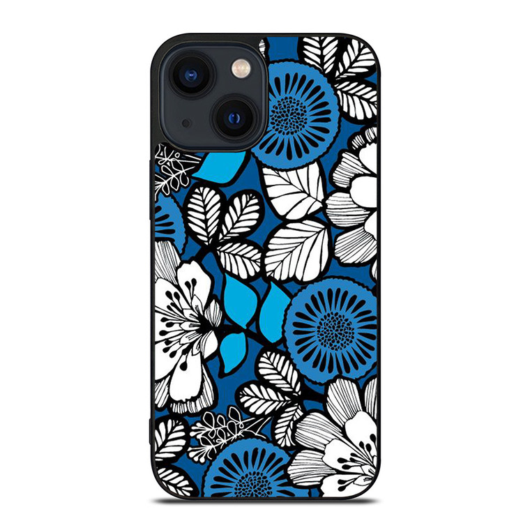 VERA BRADLEY BLUE BAYAU Samsung Galaxy S9 iPhone 14 Plus Case Cover