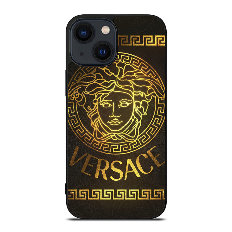 VERSACE GOLD LOGO ORNAMENT iPhone 14 Plus Case Cover