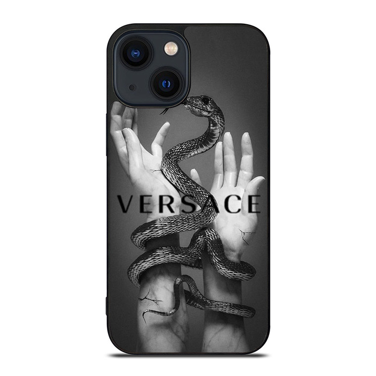 VERSACE LOGO SNAKE AND HANDS iPhone 14 Plus Case Cover