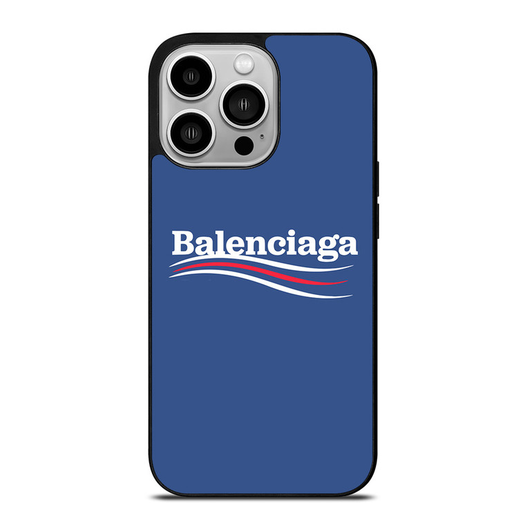 BALENCIAGA LOGO BLUE iPhone 14 Pro Case Cover